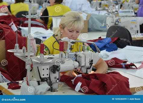 Workers At Garment Factory Editorial Stock Image Image Of Textile