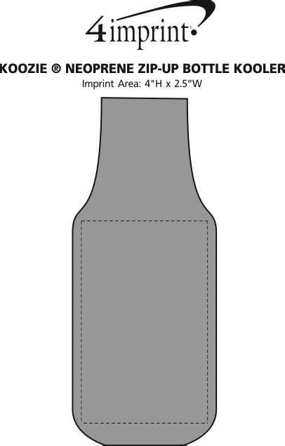 4imprintca Koozie Neoprene Zip Up Bottle Kooler C140357