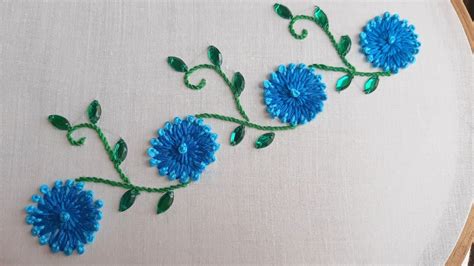 Flower Border Embroidery Designs