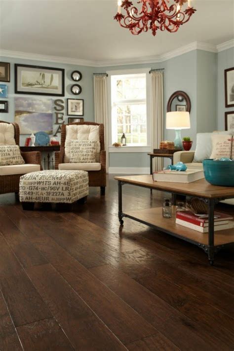 35 Gorgeous Living Room Ideas With Dark Hardwood Floors