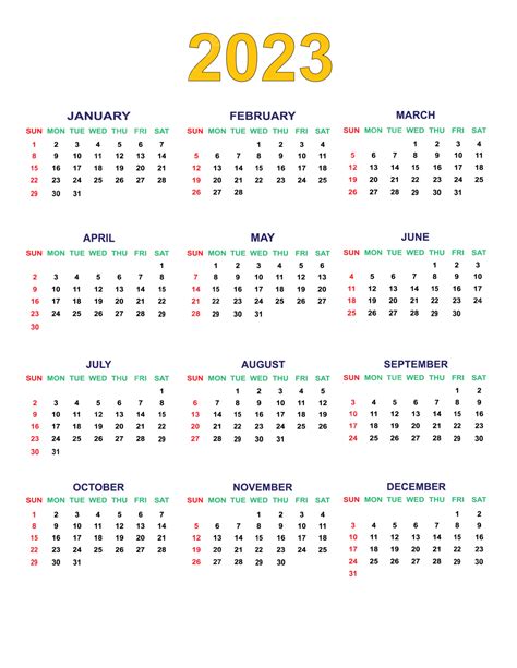 Calander 2023 Vector Png Vector Psd And Clipart With Transparent