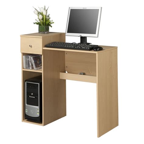 It is a table designed ergonomically and aesthetically for using a computer along with certain peripherals like a printer, hard disk, etc. Allstate simple desktop computer desk table with smoked ...