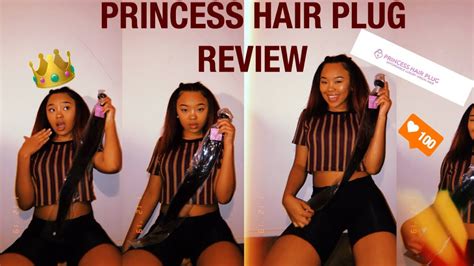 Princess Hair Plug Review Blasianqueen13 🥰 Youtube