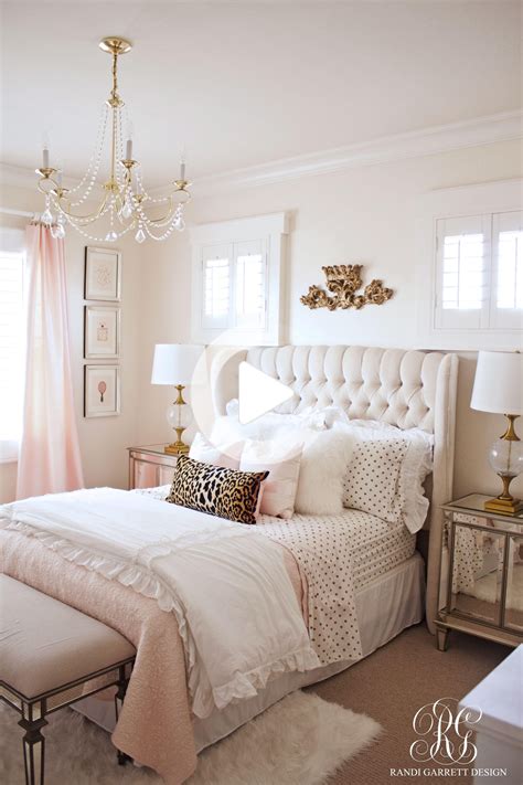 Pink And Gold Girl S Bedroom Makeover Bedroom Interior Woman Bedroom Gold Bedroom Decor