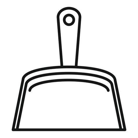 Cleaning Dust Pan Icon Outline Style 14528886 Vector Art At Vecteezy