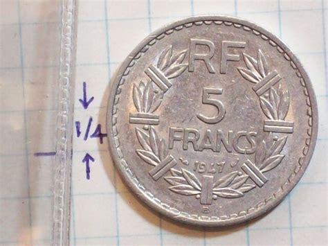 483820 Coin France Lavrillier 5 Francs 1947 Pcgs Au50
