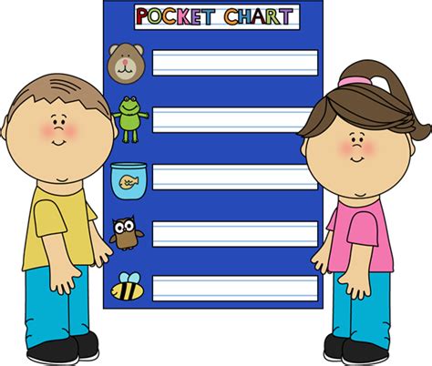 Pocket Chart Clip Art Pocket Chart Vector Image