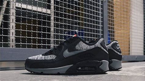 Nike Air Max 90 Essential Black Grey Woven Where To Buy 537384 065
