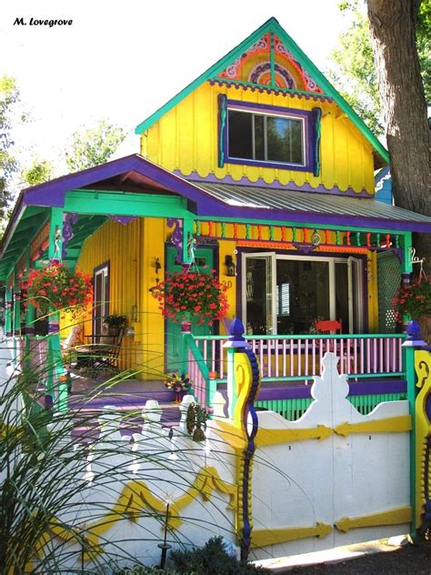 Cute House Pretty House Painted Lady House Painted Houses Hippie