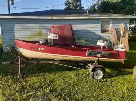 12 Ft Jon Boat For Sale 99 Chrysler Outboard Motor Raised Deck For