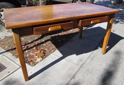 Uhuru Furniture And Collectibles Sold Vintage Oak Library Table 115