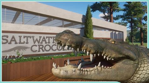 Saltwater Crocodile Habitat River Rock Zoo Planet Zoo Speed Build