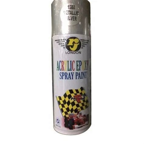 Rj London Metallic Silver Acrylic Epoxy Spray Paint Packaging Type