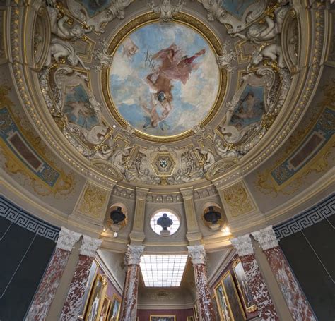 Château De Chantilly Interiors And Details Oise France Stock Photo