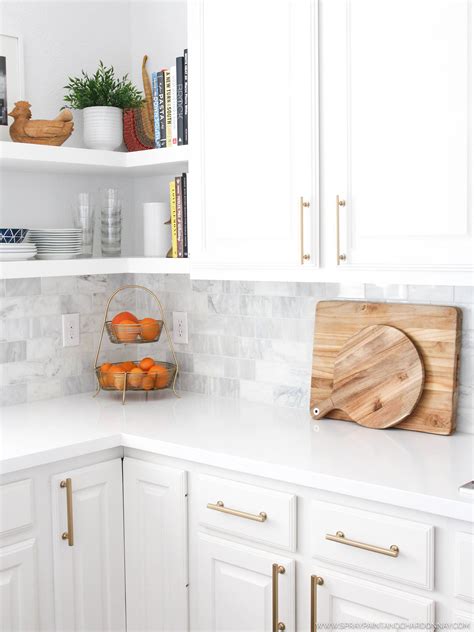 Brand new cabinetry for your whole kitchen can kitchen cabinet spray paint specialists can often repair damage and fill in holes so that facings are as good as new. BEFORE & AFTER: KITCHEN | Spray Paint & Chardonnay | Kitchen cabinets before and after, Painting ...