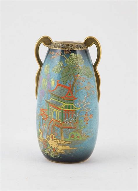 Bleu Royale Pagoda Vase By Carlton Ware Carlton Ware Ceramics