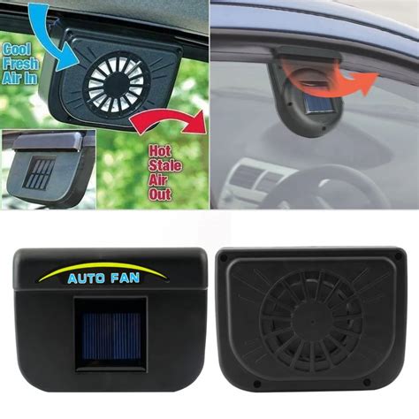 Solar Powered Auto Car Window Auto Air Vent Ventilation Fan Air Vent