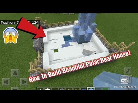 Build underground swimming pool water slide around secret underground house. How To Build Polar Bear House In Minecraft Pocket Edition ...