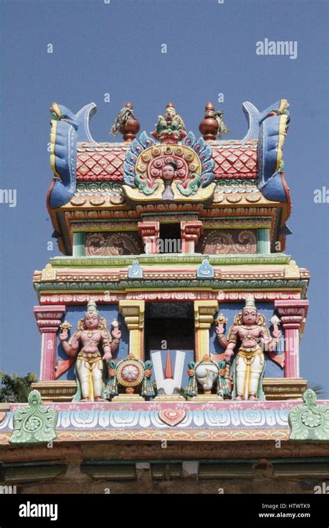 Des Sculptures Au Temple De Sri Ranganathaswamy Srirangam Photo Stock