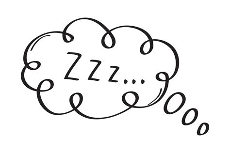 Sleep Zzzz Vector Set In Hand Drawn Doodle Set Insomnia Icon In Sketch