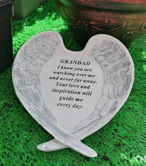 Angel Wings Graveside Plaque Son Cottage Garden Centre