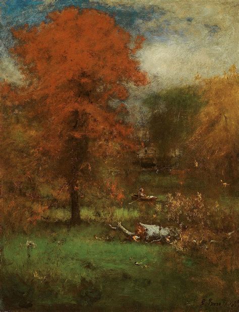The Mill Pond 1 Painting By George Inness Fine Art America