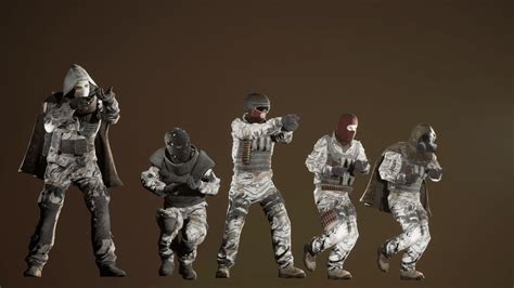 3d Asset Enemy Soldiers Pack Cgtrader