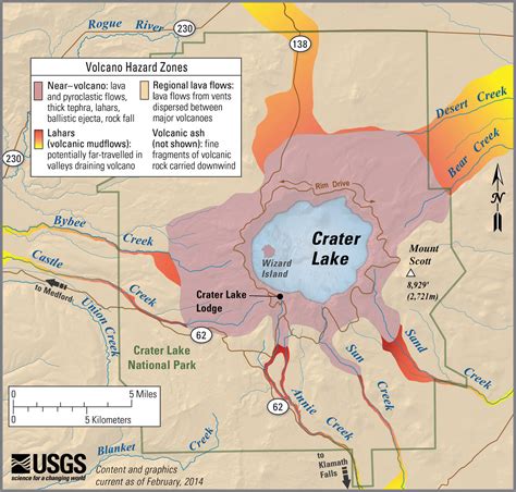 Volcanic Hazards For The Crater Lake Region Us Geological Survey