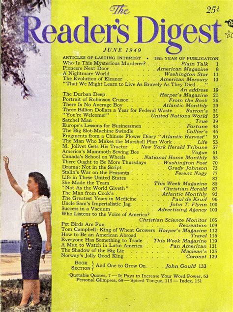 Readers Digest June 1949 At Wolfgangs
