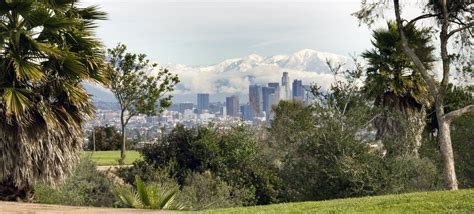 Los Angeles With Snow On The Mountains Snow Mountain
