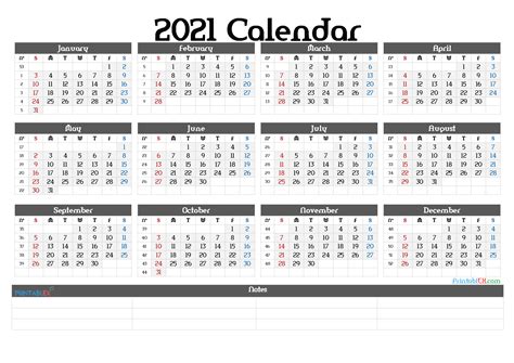 Printable 2021 Calendar With Week Numbers Printable Calendars 2022