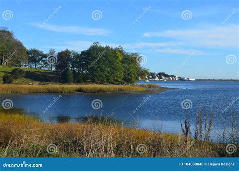 Southeastern Massachusetts Landscape On The Coast Of The Ocean Stock