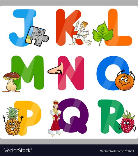 Alphabet Letters For Kids Education Cartoon Alphabet