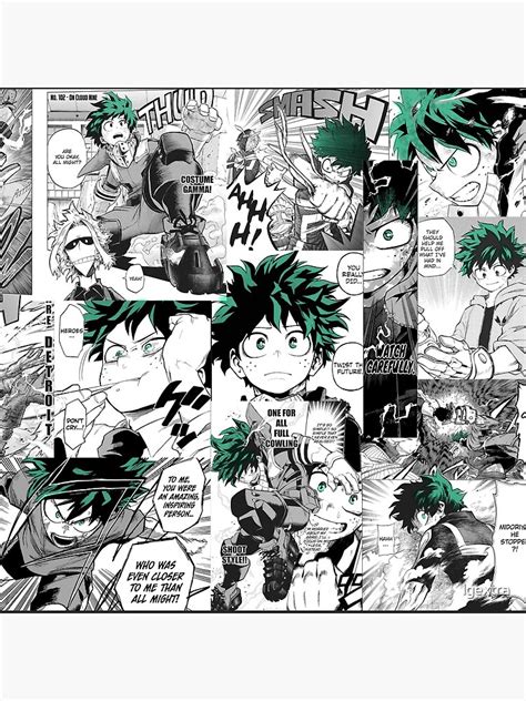 My Hero Academia Bags My Hero Academia Deku Manga Collage All Over