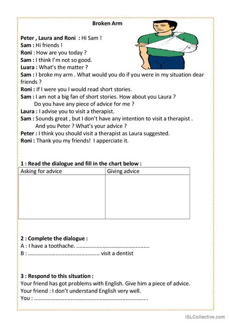 asking and giving advice expressions… english esl worksheets pdf and doc