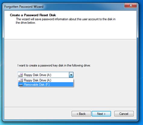 How To Create A Password Reset Disk In Windows 7