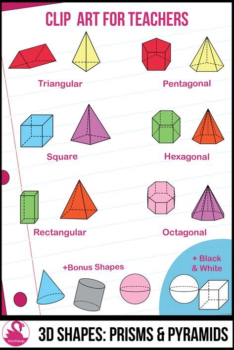 What Is A Pyramid And Prism Math Worksheets Geometry Activities