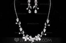 jewelry elegant ladies choose board cubic alloy zirconia zircon sets