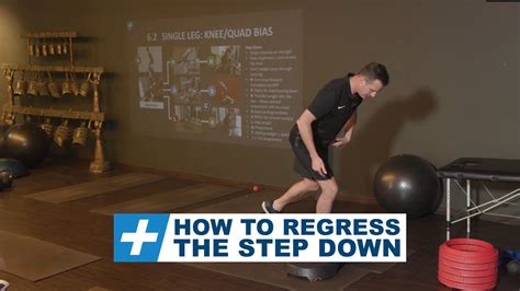 how to regress the step down tim keeley physio rehab youtube