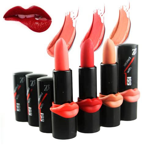 zd 12pcs matte lipstick maquiagem sexy colorful lip gloss long lasting moisturizing lip stick