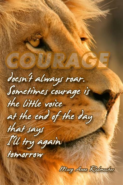 Quotes About Courage And Lions Quotesgram
