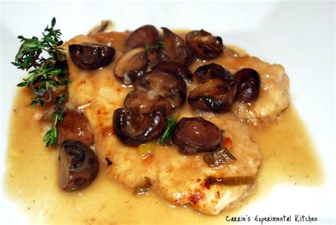Champagne Chicken With Mushrooms Carries Experimental