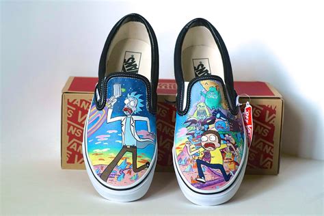 Custom Hand Painted Vans Shoes Rick And Morty