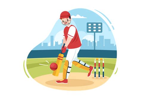 Best Cricket Batsman Illustration Download In Png And Vector Format
