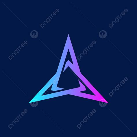 Gambar Logo Segitiga V1 Geometris Bentuk Panah Png Dan Vektor Dengan