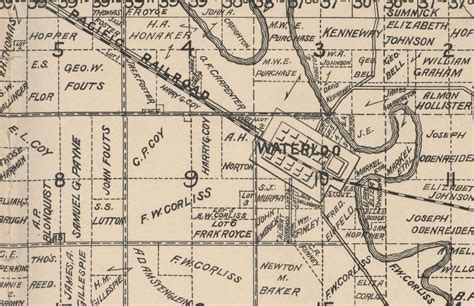 Douglas County Nebraska 1900 Old Wall Map Reprint With Etsy