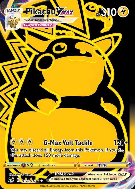 Pikachu Vmax Swsh11tg Tg29 Pokémon Card Database Pokemoncard