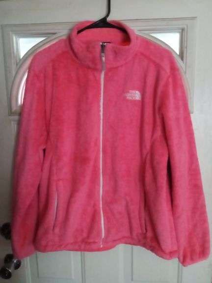 the north face fuzzy zip up jacket size xl trice auctions