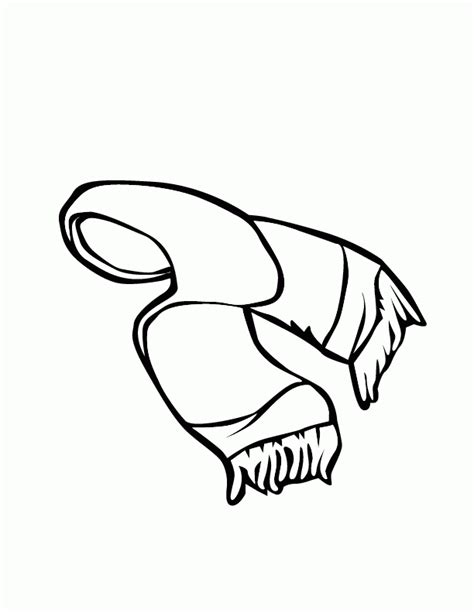 Winter Scarf Coloring Pages Coloring Home