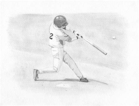 Baseball Pencil Drawing Baseball Drawings Baseball Art Baseball